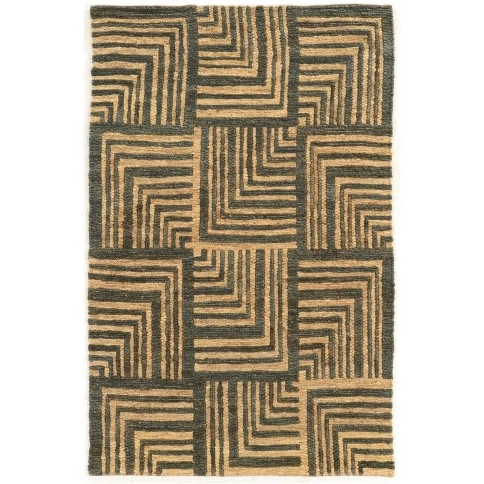 Riverbay Furniture 5' x 8' Hand Knotted Rug in Beige and Brown - Изображение 1 из 1