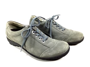 Waldlaufer Womens Dana Holma Sneakers Shoes Gray Nubuck Lace Up Low Heel Size 8 - Picture 1 of 11