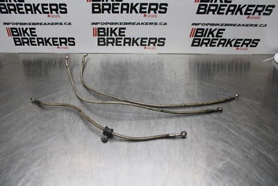 06-07 HONDA CBR1000RR GALFER BRAIDED FRONT & REAR BRAKE CALIPER LINES BB166 - Image 1 of 4