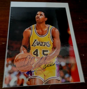 AC Green signed 8 x10 glossy photo LAKERS 1985-93, 1999-2000 - Picture 1 of 2