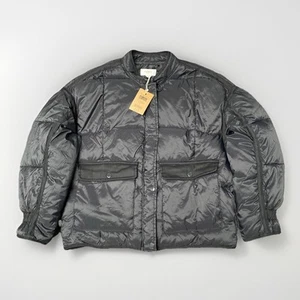 NWT Ceres Life Recycled Cropped Puffer Jacket Black Size S - RRP $149.99 Unworn - Picture 1 of 14