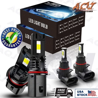For Dodge Grand Caravan 2005-2007 WHITE LED Headlight High/Low Fog Light Bulbs - Image 1 of 4