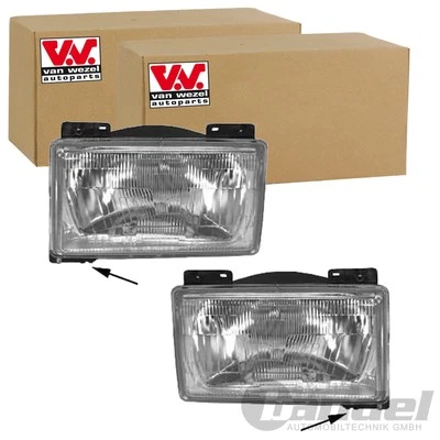 2x VAN WEZEL H4 SCHEINWERFER SET LINKS+RECHTS passend für CITROËN C25 FIAT - Bild 1 von 4