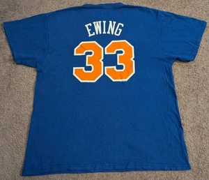 NBA Hardwood Classics New York Knicks Patrick Ewing Distressed T-Shirt Men's XL - Picture 1 of 5