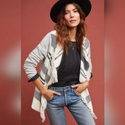 Cárdigan con flecos Anthropologie Dolan Sonia para mujer, talla grande Foto 1 de 4