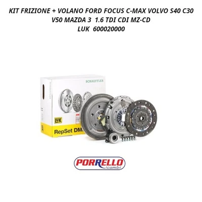 KIT FRIZIONE + VOLANO FORD FOCUS C-MAX VOLVO S40 C30 V50 MAZDA 3 1.6 TDI MZ-CD D - Imagen 1 de 4
