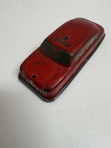 Vintage Wyandotte Tin Litho Toy Car Chief Red Sedan 1940s Wind-Up Style Pressed - Picture 1 of 7