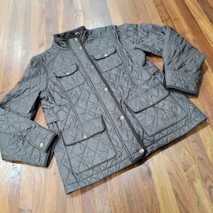 L.L. Bean Quilted Fleece Lined Snap Front Riding Jacket Coat Size Small 0HMS6 - Picture 1 of 11