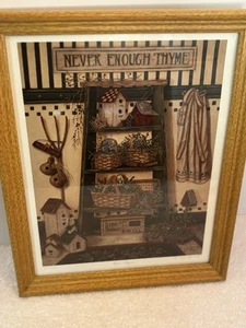 Artwork “Take Thyme” Art Print By Nancy Young No. 560/1500 . Matted And Framed - Picture 1 of 4