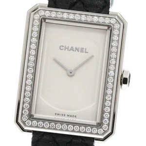 Orologio CHANEL Boy friend H6955 Lunetta Diamante Quadrante Argento Quarzo Ragazzo_865869 - Foto 1 di 7