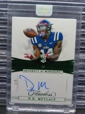 2019 Panini Flawless D.K. Metcalf Rookie Gems Auto Autograph Emerald #1/5 Sealed