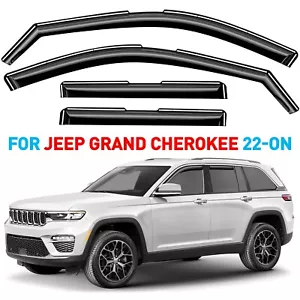 Rain Guards Vent Visors Shade for 2022-2025 Jeep Grand Cherokee - Foto 1 di 9