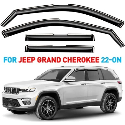 Protectores de lluvia viseras de ventilación para Jeep Grand Cherokee 2022-2025 Foto 1 de 4