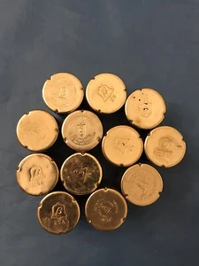 Menge 12 Morton Metallkappen zur Verwendung mit sterilen Kulturröhrchen Beta 25 - Bild 1 von 2