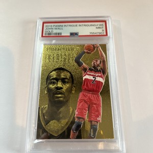 2013 John Wall Gold Holo /10 Panini Intrigue Intriguing #185 PSA 9