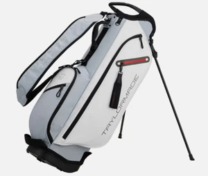 Taylormade Field Stand Bag 2024 Men's Golf 6Way 6lb PE Hood Cover Ups Gray/White - Picture 1 of 9