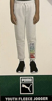 NUEVO CON ETIQUETAS Puma YOUTH POLAR JOGGER - Pantalones deportivos - Gris claro - Talla S 7/8 22x24 Foto 1 de 2