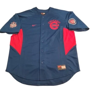 RARE Authentic Vintage Chicago Cubs Sewn Nike Team Baseball Jersey Size XL - Picture 1 of 12