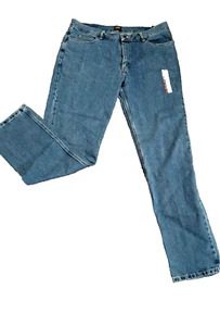 NWT Lee Mens Relaxed Fit Straight Leg Comfort Stretch Blue Jeans Size 40”x36 - Picture 1 of 4