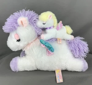 Amuse Pegasus no Freya flauschiges Plüschtier 12 Zoll & Maskottchen 5,5 Zoll 2er Set AMUFAN Japan - Bild 1 von 15