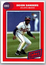 1992 Lykes Atlanta Braves #NNO Deion Sanders    Atlanta Braves