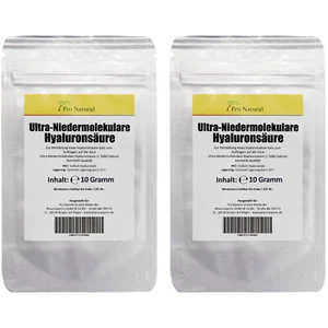 Hyaluron-säure Pulver 20g  Ultra- Niedermolekulare Aging Falten 2000 Gel Serum - Bild 1 von 6