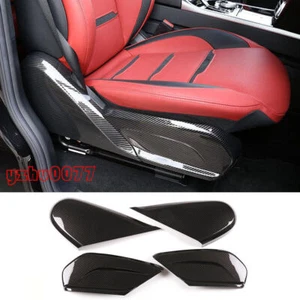 2019-2020 For Benz G550 G63 Front Seat Side Panels Cover Trim Carbon Fiber ABS*4 - Picture 1 of 8