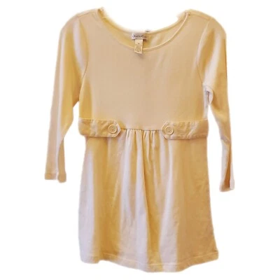 Camiseta Babydoll Y2K Charlotte Russe Jersey Tejido Marfil Botones Manga 3/4 Talla M Foto 1 de 4
