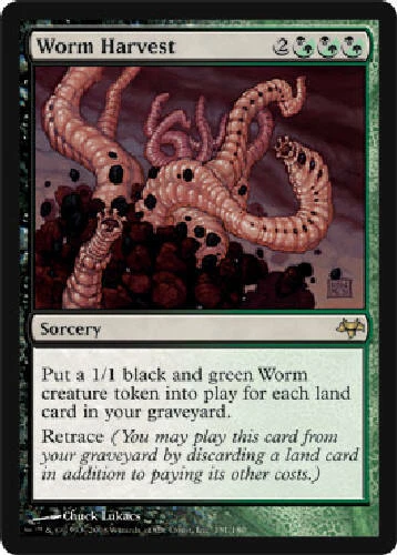 WORM HARVEST Eventide MTG Magic the Gathering Cards DJMagic - Image 1 of 1