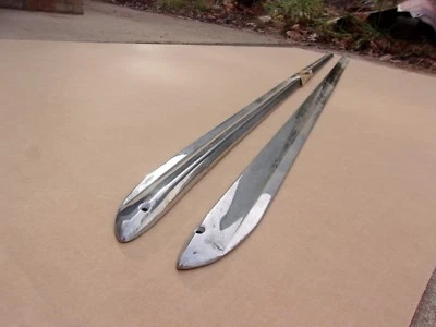 1962 62 Dodge Dart 330 440 NOS MoPar RH LH ROCKER MOLDING Pair 2275945-6 - Image 1 of 3