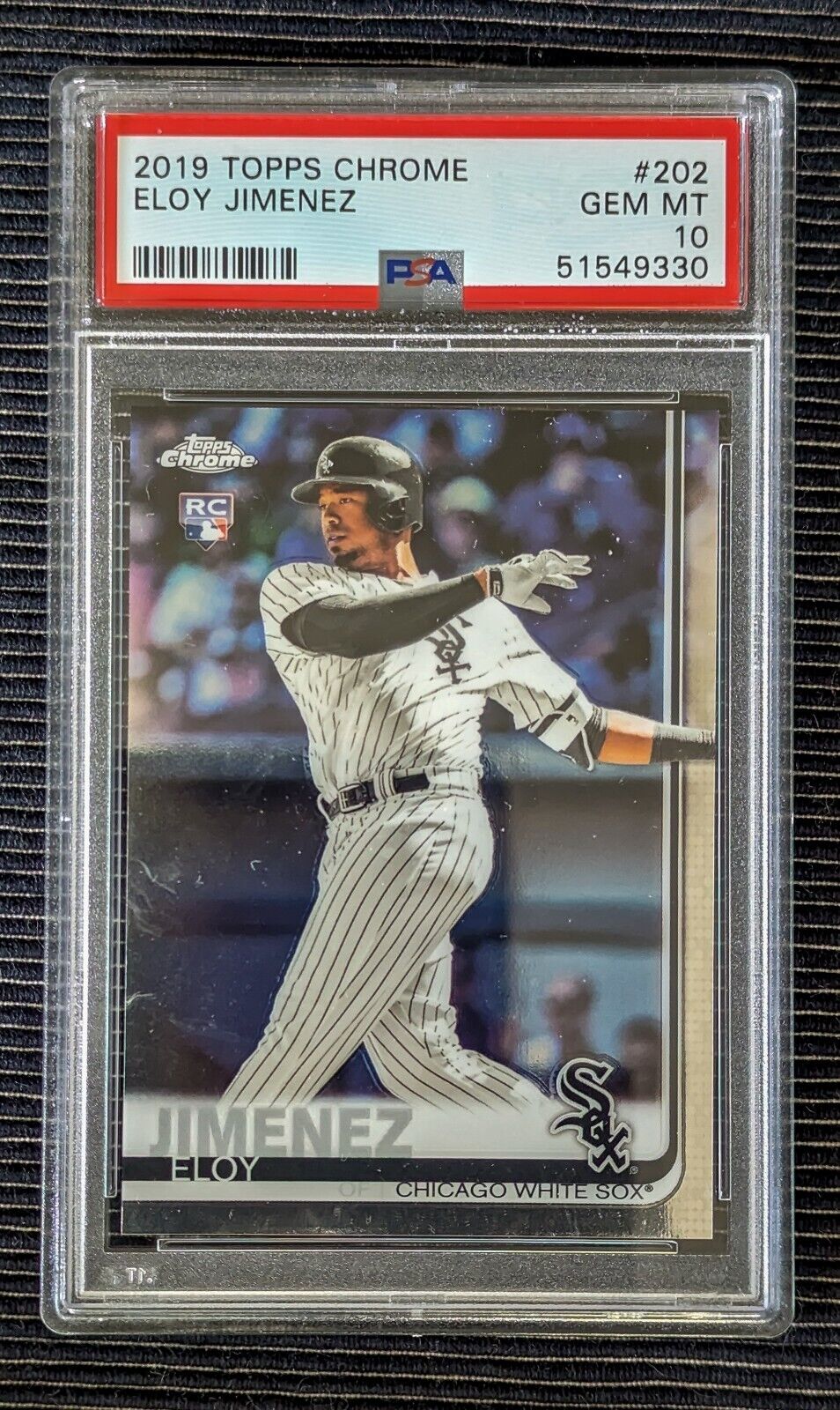 2019 Topps Chrome Eloy Jimenez Rookie RC #202 White Sox PSA 10