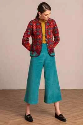 Ivko Red Jacket Floral Pattern Flowers Bloomed Wool 202515 - Image 1 of 4