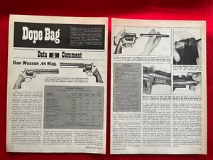 Vintage 1982 Dan Wesson .44 Magnum Print Ad Specifications Accuracy Chart - Picture 1 of 9