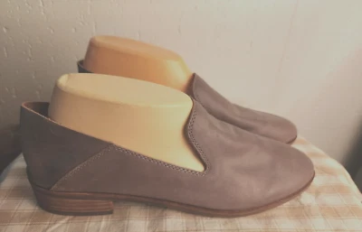 Mocasín convertible plano Lucky Brand para mujer talla 10 M de cuero gris topo Cahill #16 Foto 1 de 4