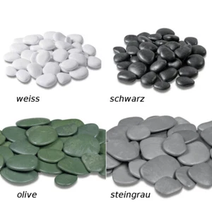 Dekosteine Kunststeine Kiesel aus Kunststoff verschiedene Größen/Farben - Bild 1 von 5