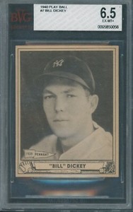 1940 Play Ball #7 Bill Dickey BVG EX-MT+ 6.5 *0058