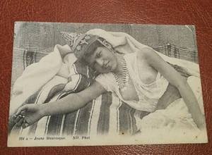 CPA ALGERIE - n° 224 A - Jeune Mauresque . ND Phot. NUDE seins nus bijoux - Imagen 1 de 2