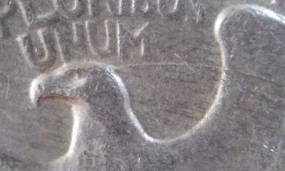 1964 D eagle with whip antenna variety silver washington quarter - Image 1 of 4