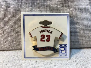 Dave Justice Atlanta Braves MLB Baseball Jersey Spilla ricordo da collezione - Foto 1 di 2