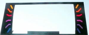 ROWE  R-92  part:  FRONT GLASS DECORATIVE PLASTIC GRAPHIC  ( cowling )  - Picture 1 of 2