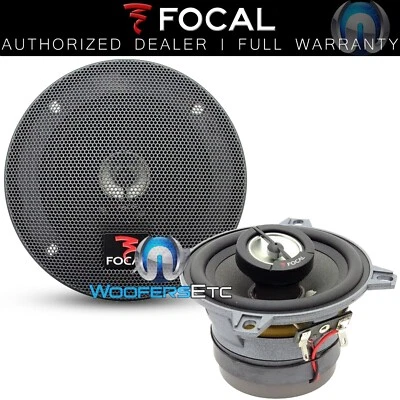 FOCAL 100CVX 4" POLYGLASS 100W RMS 2-WAY ALUMINUM TWEETERS COAXIAL CAR SPEAKERS - Image 1 of 4