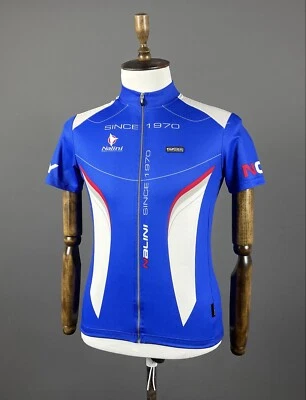 Men NALINI PRO SERIES Blue Polyester Cycling Jersey Short Sleeve Size L - Image 1 of 4