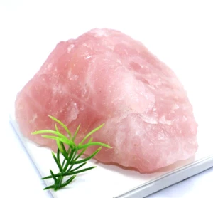 1160 Ct Natural Pink Madagascar Rose Quartz Certified Rough Loose Gemstone - Picture 1 of 6