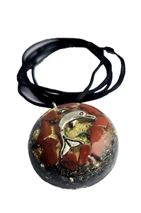 Orgone Pendant Silver Talismans SUCCESS Wealth Health Love Protection Red Jasper - Picture 1 of 6