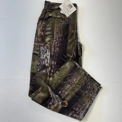 NWT LongLeaf Green Camo Adjustable Youth 6 Pocket Pants Twill Size Large - Image 1 of 4