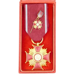 3676 WK2 MINIATUR + POLNISCHES VERDIENSTKREUZ 1. KLASSE POLEN - Bild 1 von 8