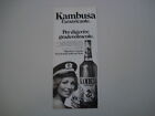 Advertising Pubblicità 1977 Amaro Kambusa L'amaricante