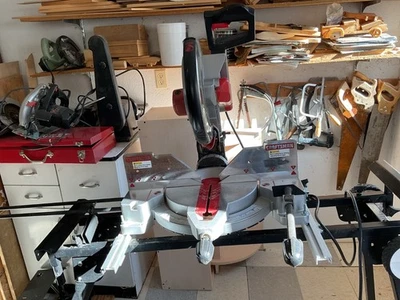 Craftsman 12inch compound miter saw with table - Image 1 of 4