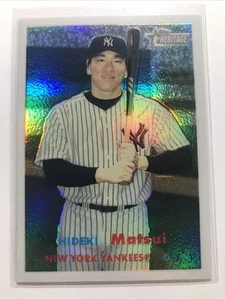 Hideki Matsui 2006 Topps Heritage #21 CHROME REFRACTOR SP NEW YORK YANKEES /557 - Picture 1 of 2
