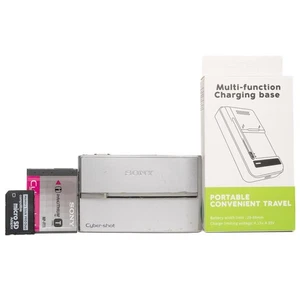 Sony Cyber-shot DSC-T9 6.0MP Digital Camera - Silver - FULLY FUNCTIONAL - Picture 1 of 8